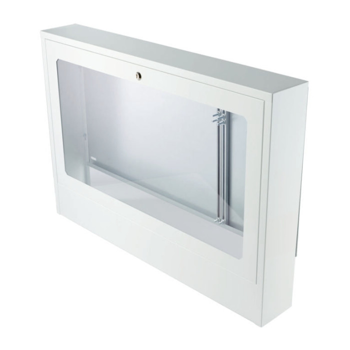 OBUDOWA METALOWA NATYNKOWA Z PRZESZKLENIEM BIAŁA DIAMOND DO 12/8 OBWODÓW