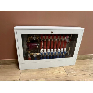 OBUDOWA METALOWA NATYNKOWA Z PRZESZKLENIEM BIAŁA DIAMOND DO 12/8 OBWODÓW