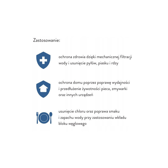 System 3-stopniowy 3/4 cala KORPUS NARUROWY OBUDOWA GREEN FILTER DO WODY 10
