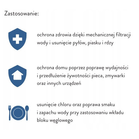 System 3-stopniowy 3/4 cala KORPUS NARUROWY OBUDOWA GREEN FILTER DO WODY 10