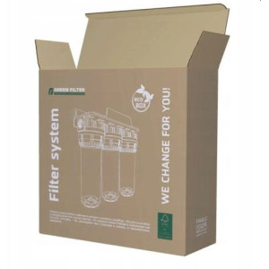 Filtr do wody narurowy 10'' obudowa korpus 1'' dwustopniowy green filter