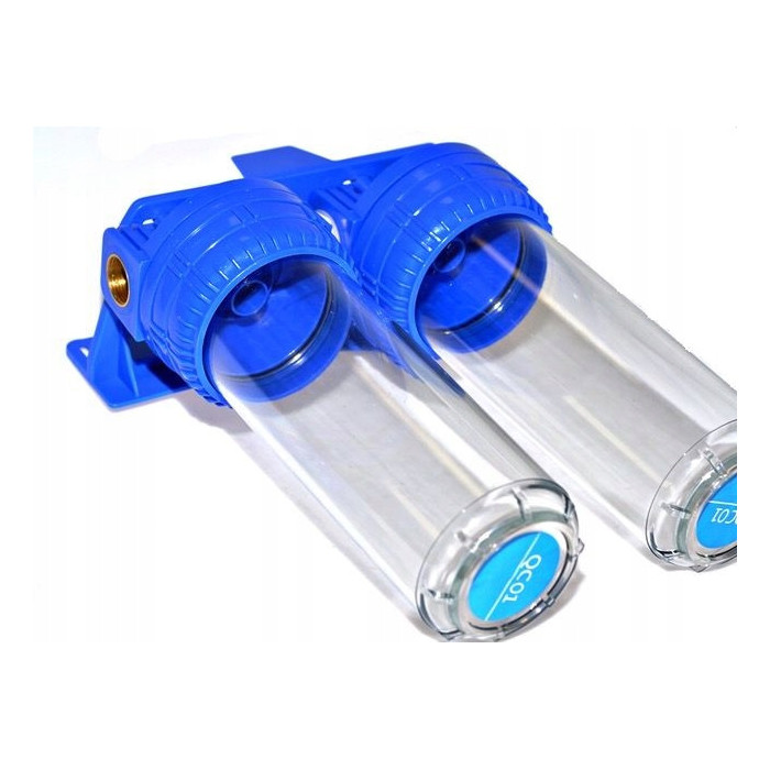 Filtr do wody narurowy 10'' obudowa korpus 3/4'' dwustopniowy green filter