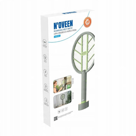 ElektrycznaŁapka owadobójcza akumulatorowa lampa NOVEEN IKN145 rażąca