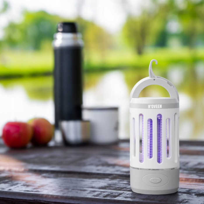 LAMPA OWADOBÓJCZA KOMARY 3W1 LATARKA POD NAMIOT ŁAPKA OWADY MESZKI MUCHY