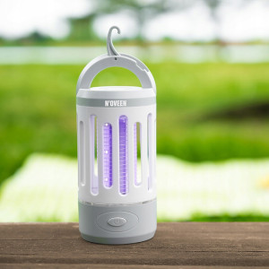 LAMPA OWADOBÓJCZA KOMARY 3W1 LATARKA POD NAMIOT ŁAPKA OWADY MESZKI MUCHY