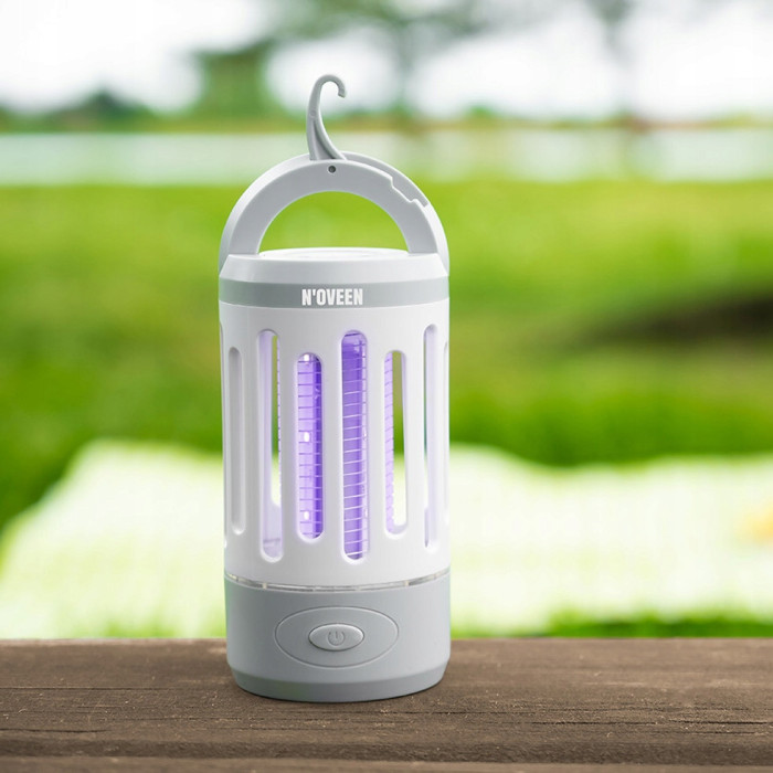 LAMPA OWADOBÓJCZA KOMARY 3W1 LATARKA POD NAMIOT ŁAPKA OWADY MESZKI MUCHY