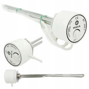 GRZAŁKA ELEKTRYCZNA DO BOJLERA Z TERMOSTATEM VOLUX 2000W 6/4''