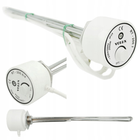 GRZAŁKA ELEKTRYCZNA DO BOJLERA Z TERMOSTATEM VOLUX 1500W 5/4''