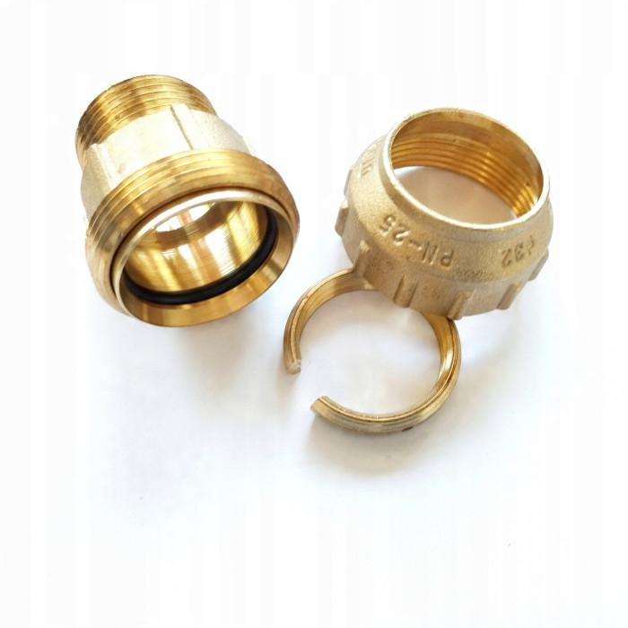 Złączka PE mosiężna 32mm x 1" GWINT ZEWNĘTRZNY TYP CIĘŻKI