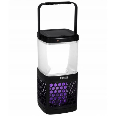 Solarna Lampa owadobójcza NOVEEN IKN895 LED IP20 LAMPKA 3w1 komary czarna