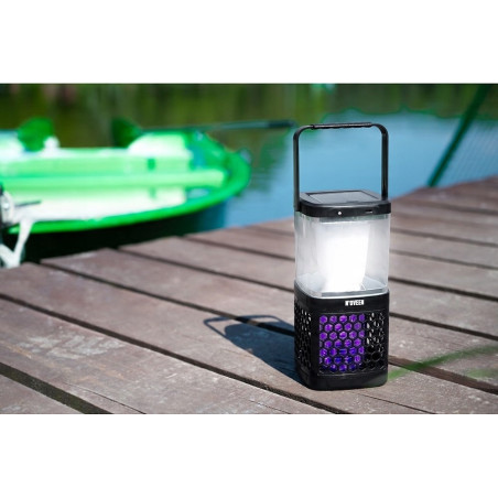 Solarna Lampa owadobójcza NOVEEN IKN895 LED IP20 LAMPKA 3w1 komary czarna