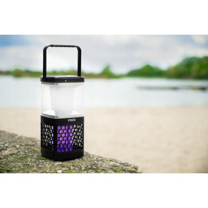 Solarna Lampa owadobójcza NOVEEN IKN895 LED IP20 LAMPKA 3w1 komary czarna