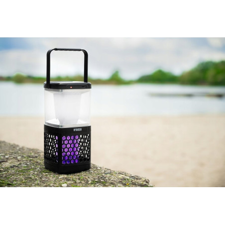 Solarna Lampa owadobójcza NOVEEN IKN895 LED IP20 LAMPKA 3w1 komary czarna