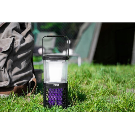 Solarna Lampa owadobójcza NOVEEN IKN895 LED IP20 LAMPKA 3w1 komary czarna