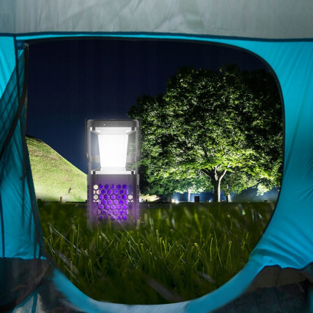 Solarna Lampa owadobójcza NOVEEN IKN895 LED IP20 LAMPKA 3w1 komary czarna