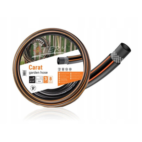 WĄŻ OGRODOWY MOCNY 3-WARSTWOWY ZBROJONY Bradas CARAT 1/2" 50 m