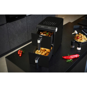 Duża frytkownica beztłuszczowa dwukomorowa 13 programów NOVEEN Air Fryer