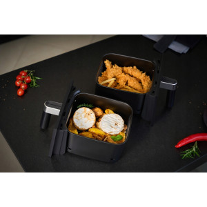Duża frytkownica beztłuszczowa dwukomorowa 13 programów NOVEEN Air Fryer