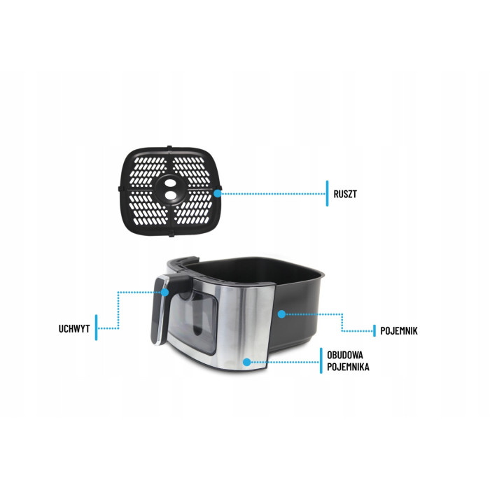 Frytkownica beztłuszczowa Noveen 1700 W 6,5 Funkcja Rozmrażania Air Fryer