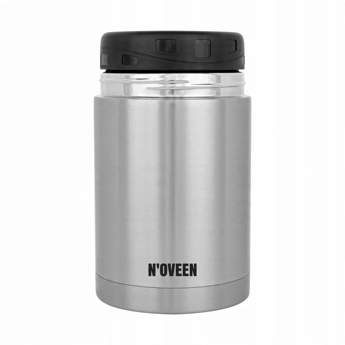 Termos obiadowy 800 ml MENAŻKA POJEMNIK TERMICZNY NA ZUPĘ NOVEEN Silver