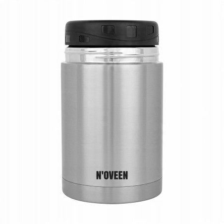 Termos obiadowy 800 ml MENAŻKA POJEMNIK TERMICZNY NA ZUPĘ NOVEEN Silver
