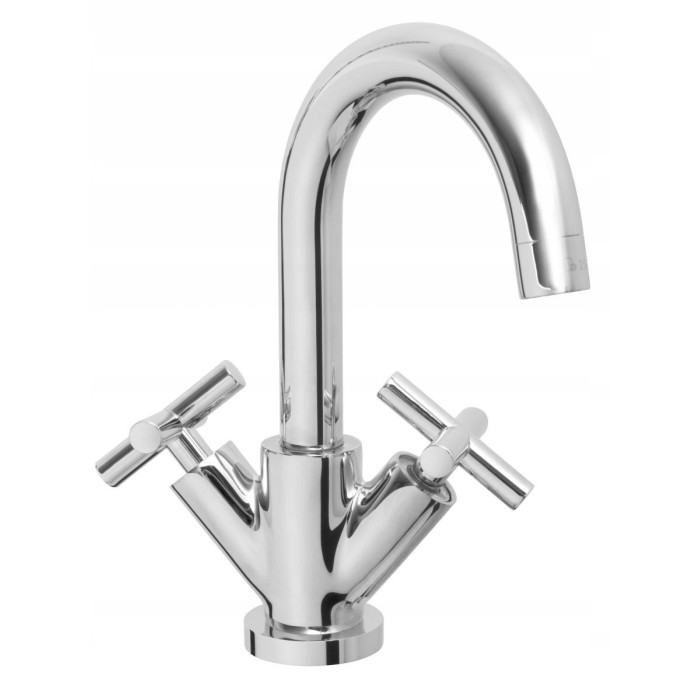 Bateria MIESZAJĄCA umywalkowa stojąca Diamond JAWA srebrny