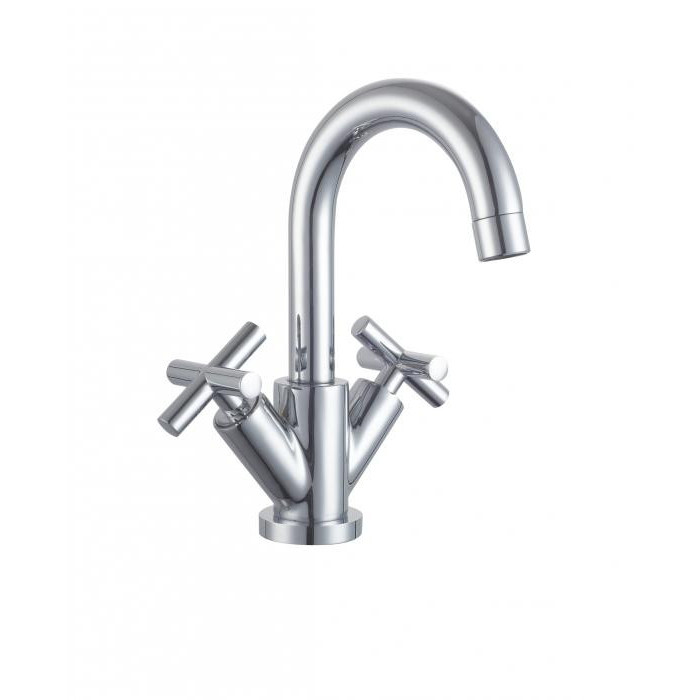 Bateria MIESZAJĄCA umywalkowa stojąca Diamond JAWA srebrny