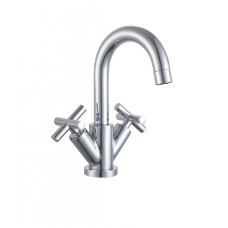 Bateria MIESZAJĄCA umywalkowa stojąca Diamond JAWA srebrny