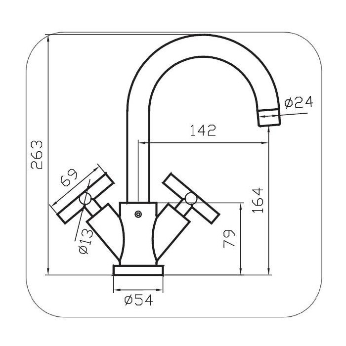 Bateria kuchenna MIESZAJĄCA ZLEWOZMYWAKOWA stojąca Diamond Jawa srebrny
