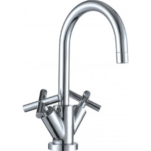 Bateria kuchenna MIESZAJĄCA ZLEWOZMYWAKOWA stojąca Diamond Jawa srebrny