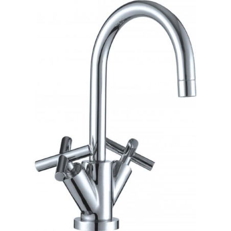 Bateria kuchenna MIESZAJĄCA ZLEWOZMYWAKOWA stojąca Diamond Jawa srebrny