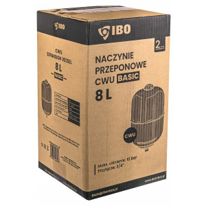 NACZYNIE PRZEPONOWE WZBIORCZE ZBIORNIK DO INSTALACJI CWU 8L BASIC IBO