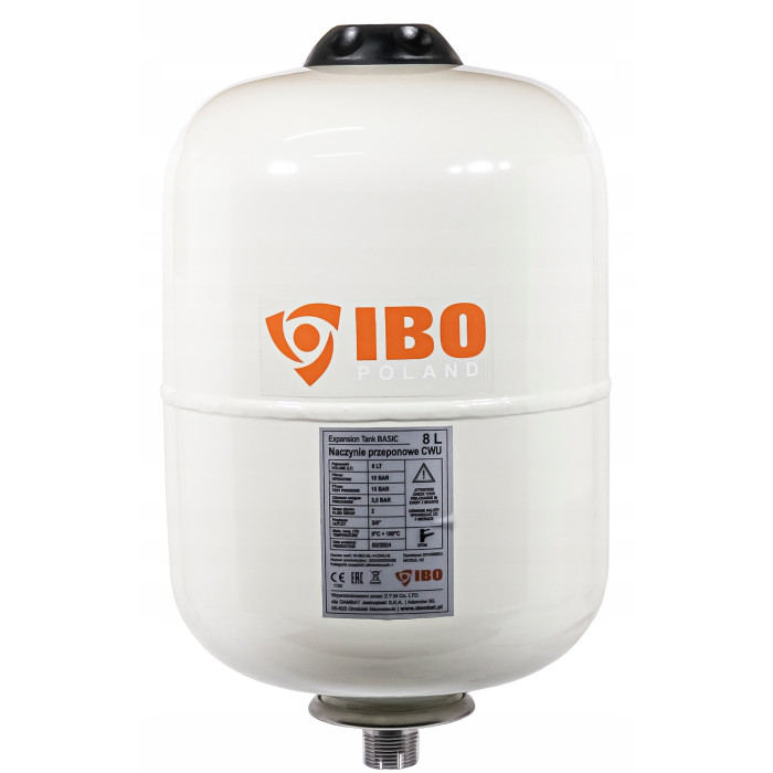 NACZYNIE PRZEPONOWE WZBIORCZE ZBIORNIK DO INSTALACJI CWU 8L BASIC IBO