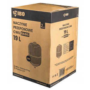 NACZYNIE PRZEPONOWE WZBIORCZE ZBIORNIK DO INSTALACJI CWU 19L BASIC IBO