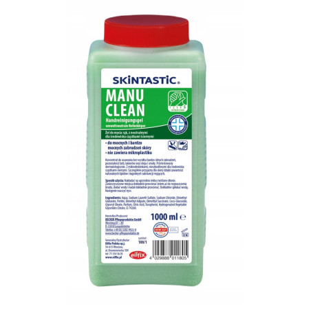 Żel do mycia mocno zabrudzonych rąk z mikrogranulkami Eilfix MANU CLEAN 1L