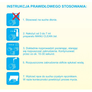 Żel do mycia mocno zabrudzonych rąk z mikrogranulkami Eilfix MANU CLEAN 1L