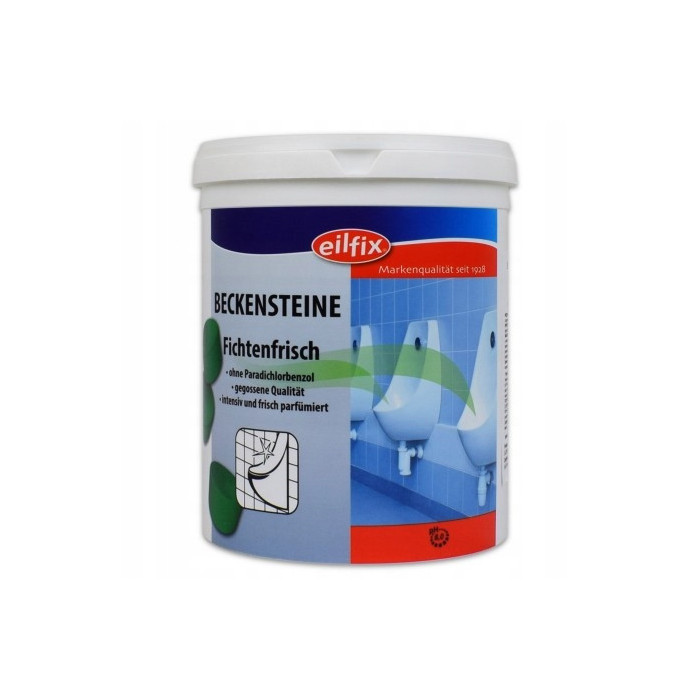 BIO BECKENSTEINE Eilfix zielone kostki do pisuarów o świeżym aromacie sosny