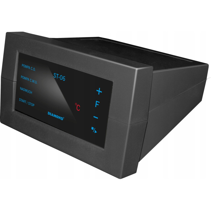 STEROWNIK PIECA DOTYKOWY: POMPY C.O.,C.W.U. I WENTYLATORA NADMUCHOWEGO LED