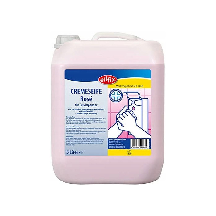 Eilfix Kremowe Mydło w płynie 5l o różanym zapachu odżywia i pielęgnuje CRE