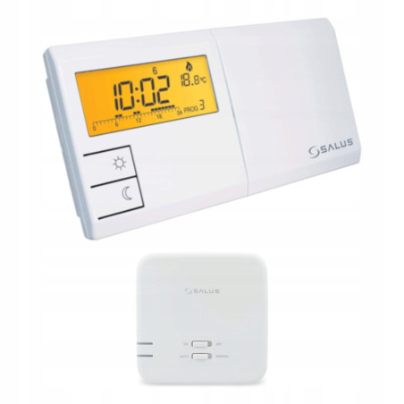 BEZPRZEWODOWY STEROWNIK REGULATOR POKOJOWY TYGODNIOWY SALUS 091FLRFV2 ŁATWY