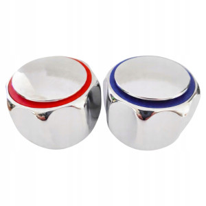 Zestaw do baterii Pokrętła i głowice Diamond POK.C chrom 2+2 komplet