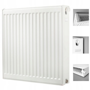 GRZEJNIK PANELOWY STALOWY DWUPŁYTOWY PODŁĄCZENIE DOLNE DIAMOND V22 60x110cm