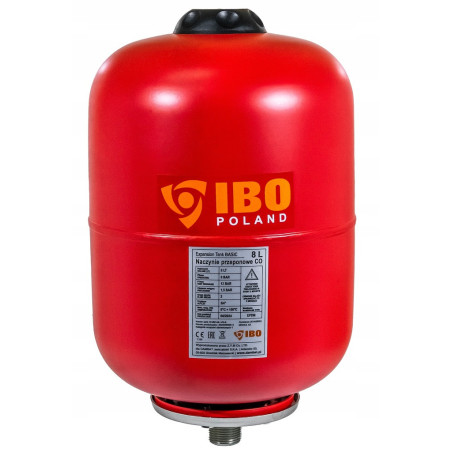 ZESTAW NACZYNIE PRZEPONOWE WZBIORCZE C.O. 24L BASIC IBO + GRUPA CO 3 BAR