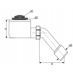SYFON DO BRODZIKA BRODZIKOWY 50x60 KLIK-KLAK CHROM Hydroland