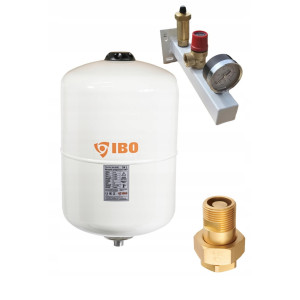 ZESTAW NACZYNIE PRZEPONOWE WZBIORCZE CWU 12L BASIC IBO + GRUPA CWU 6 BAR