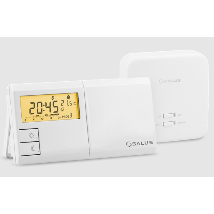 BEZPRZEWODOWY STEROWNIK REGULATOR POKOJOWY TYGODNIOWY SALUS 091FLRFV2 ŁATWY