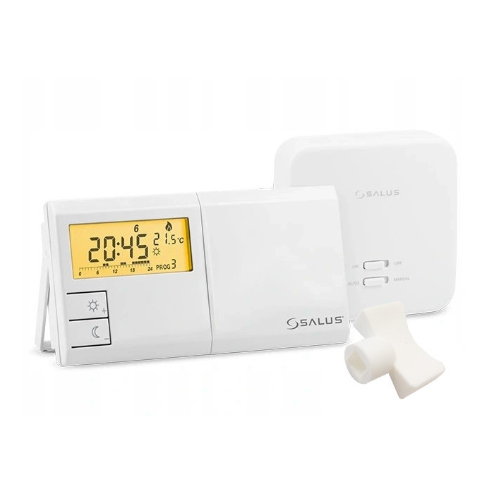 BEZPRZEWODOWY STEROWNIK REGULATOR POKOJOWY TYGODNIOWY SALUS 091FLRFV2 ŁATWY