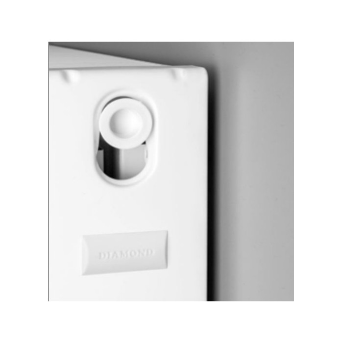 GRZEJNIK PANELOWY STALOWY DWUPŁYTOWY BOCZNY DIAMOND C22 50x120cm + WIESZAKI