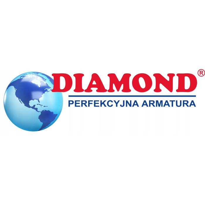Zestaw termostatyczny prosty z głowicą Diamond 1/2 DN15
