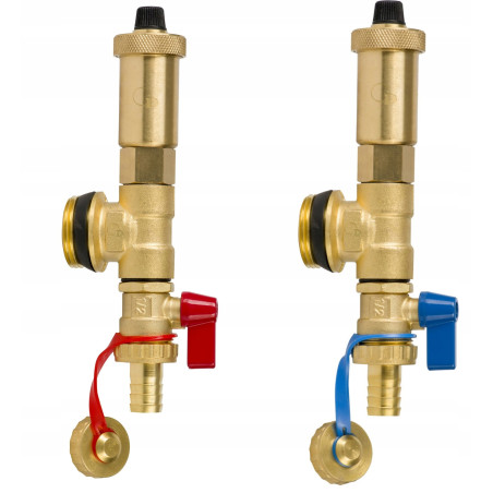 ZESPÓŁ ODPOWIETRZAJĄCO SPUSTOWY CZERWONY DO ROZDZIELACZA DIAMOND